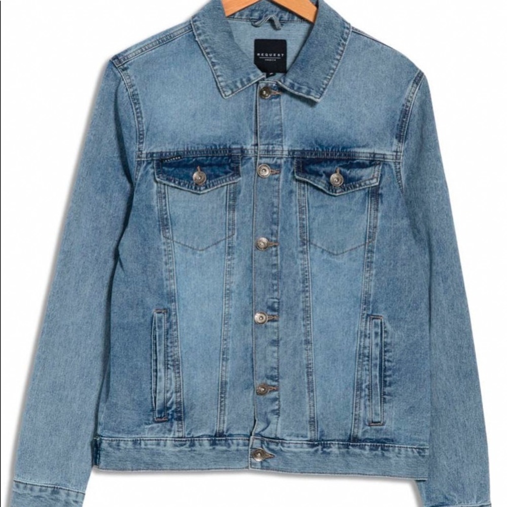 Men’s XL denim jacket, NWT, by Request Premium.